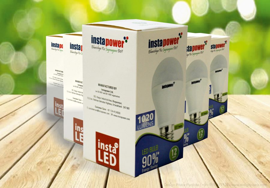 Instapower packaging, packaging & labels by Design Pitara