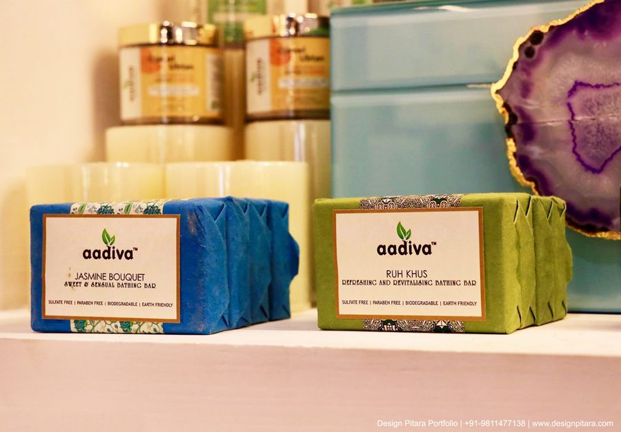 Aadiva soap label, packaging & labels by Design Pitara