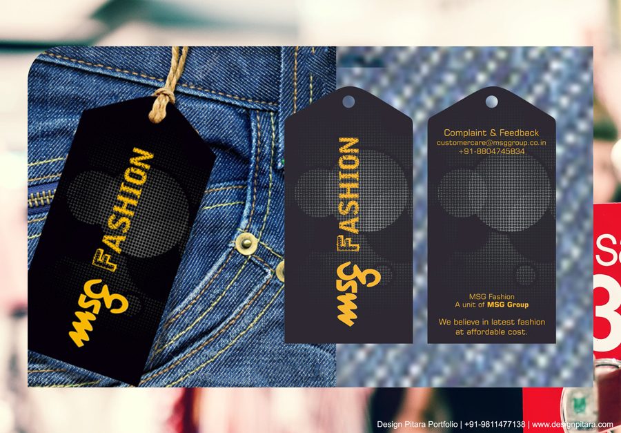 MSG Jeans tag, packaging & labels by Design Pitara