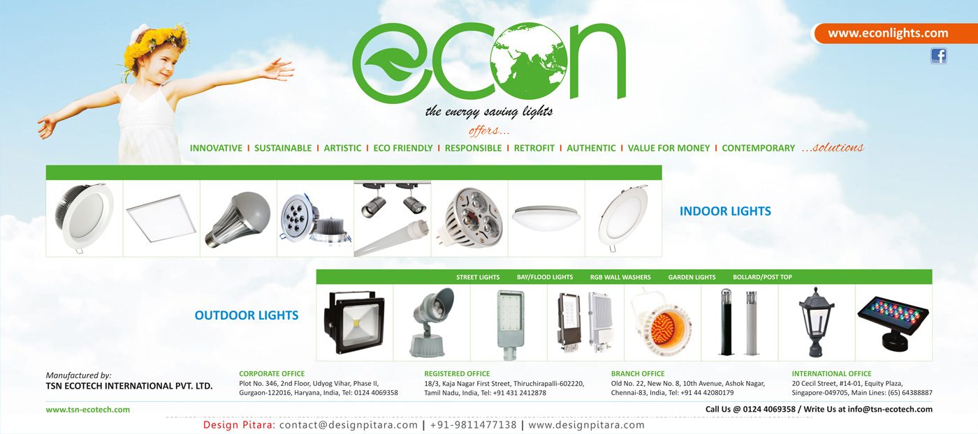 Econ banner, marketing material by Design Pitara