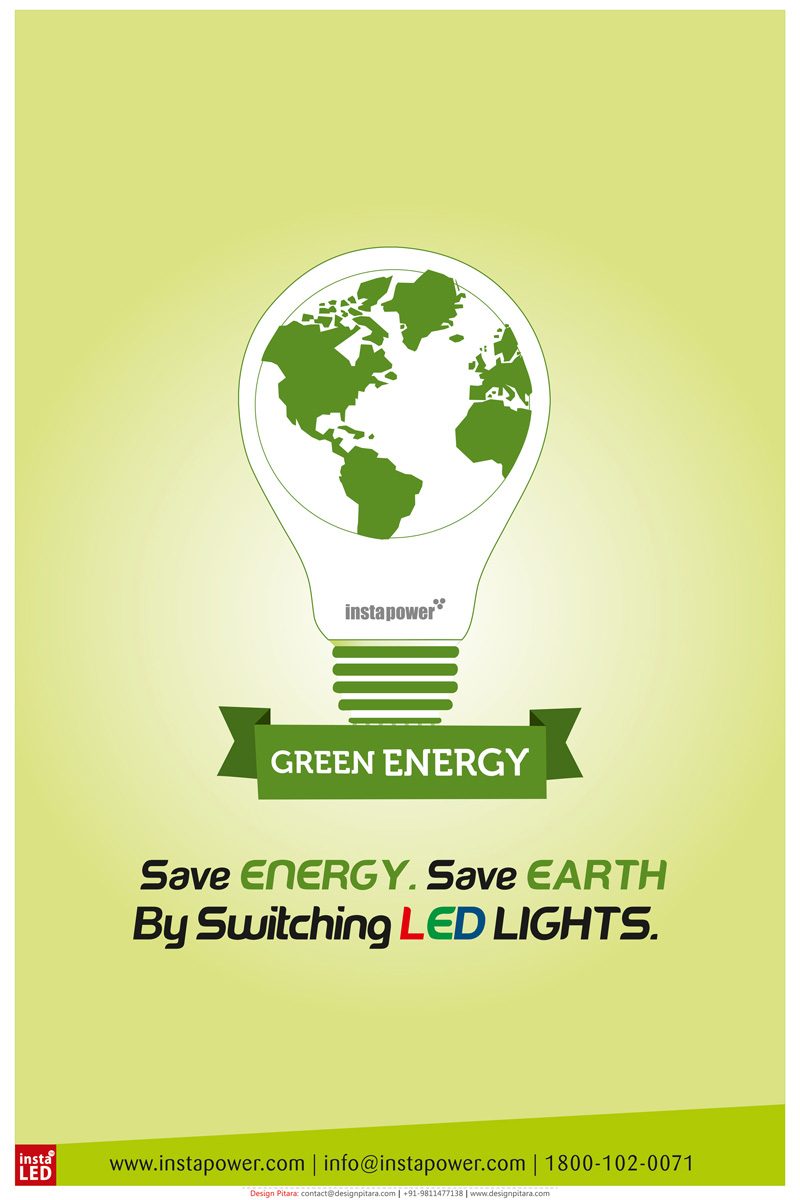 Green energy, marketing material by Design Pitara